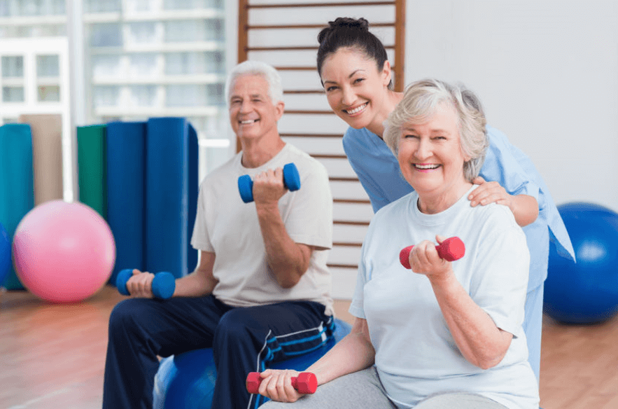 Geriatric Physical Therapist working with older adults